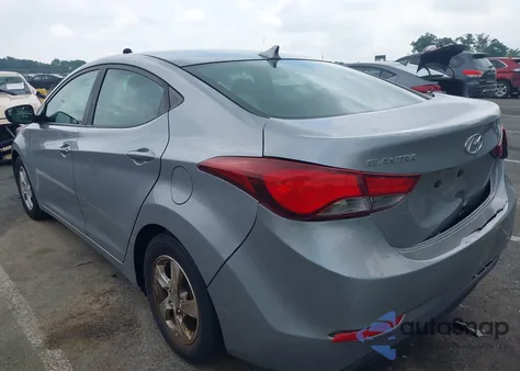 2015 Hyundai Elantra Se from USA, damaged, VIN 5NPDH4AE0FH606079